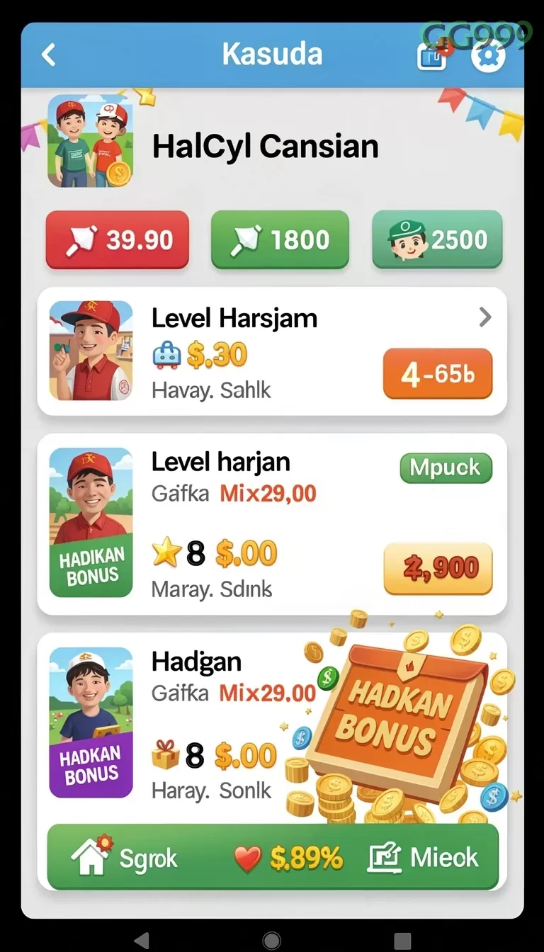 Cuplikan layar GN777 — pengaturan akun