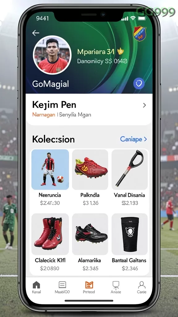 Cuplikan layar GN777 — halaman utama